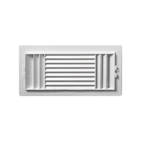 DEFLECTO Jordan 12 in. H X 6 in. W 3-Way White Plastic Ceiling Register RGC126